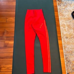 NWT 100% cotton XS adidas red tights